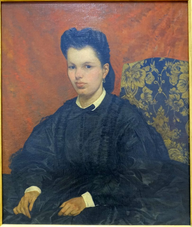 Portrait of the first wife, by Giovanni Fattori, c. 1865 - Galleria nazionale d'arte moderna - Rome, Italy - DSC05383