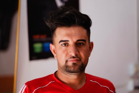 Portraits of Ezidi men in July of 2019 around Shingal's city center 03