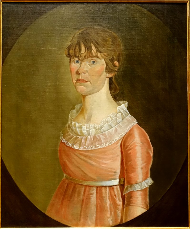 Portrait of a Woman, by William Jennys, c. 1802-1805, oil on canvas - Currier Museum of Art - Manchester, NH - DSC07382
