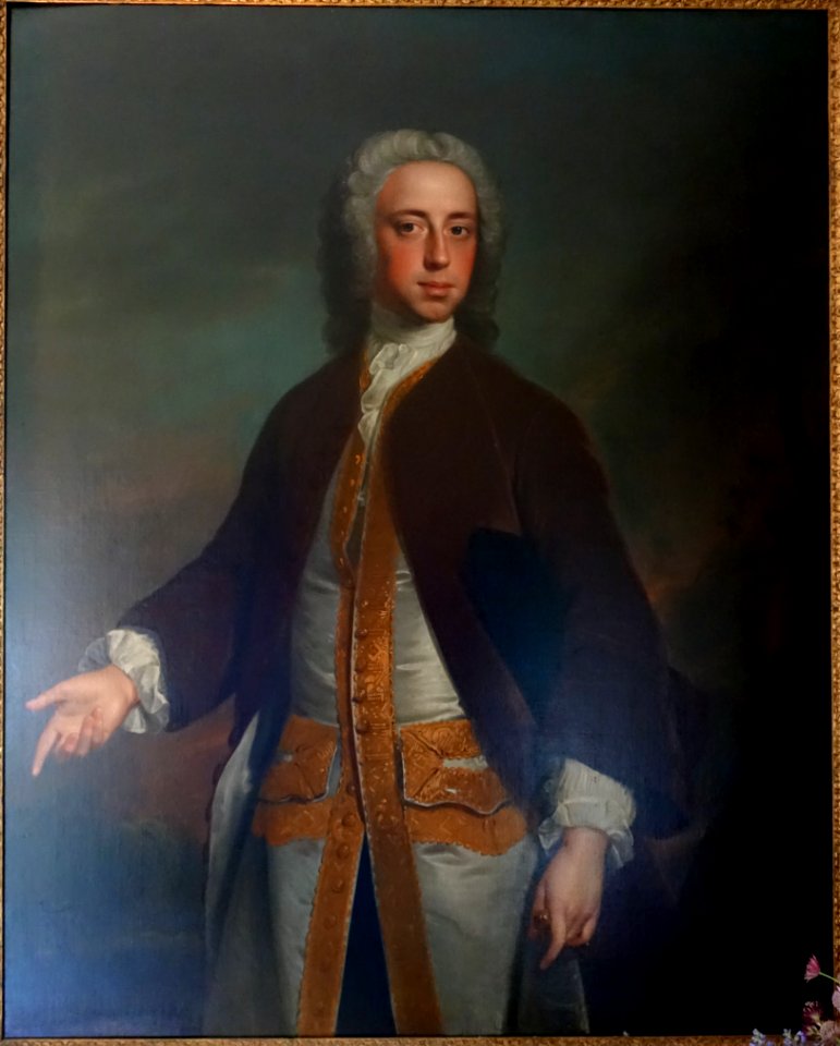 Portrait painting - Anteroom, Haddon Hall - Bakewell, Derbyshire, England - DSC02709