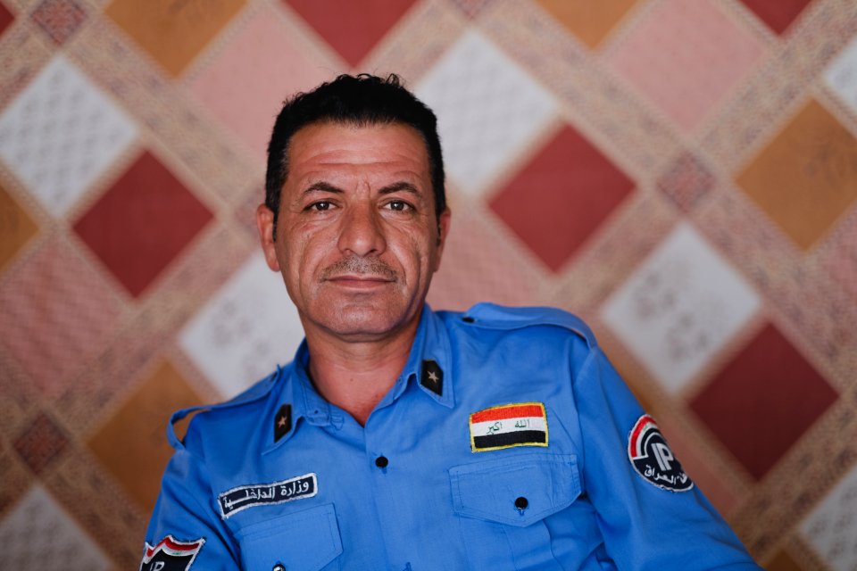 Portraits of a security officer from the Ezidi community in summer of 2019 in Shingal (Sinjar) 05
