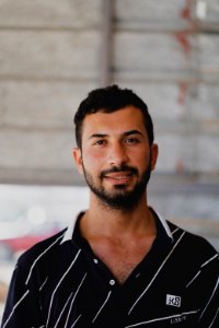 Portraits of an Ezidi gentleman in July of 2019 in the city center of Shingal (Sinjar) 06