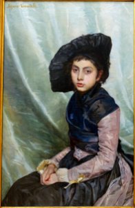 Portrait of a young girl, by Scipione Vannutelli, 1890 - Galleria nazionale d'arte moderna - Rome, Italy - DSC05162