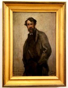 Portrait of painter Adrien Demont (study, 1892) by Veloso Salgado