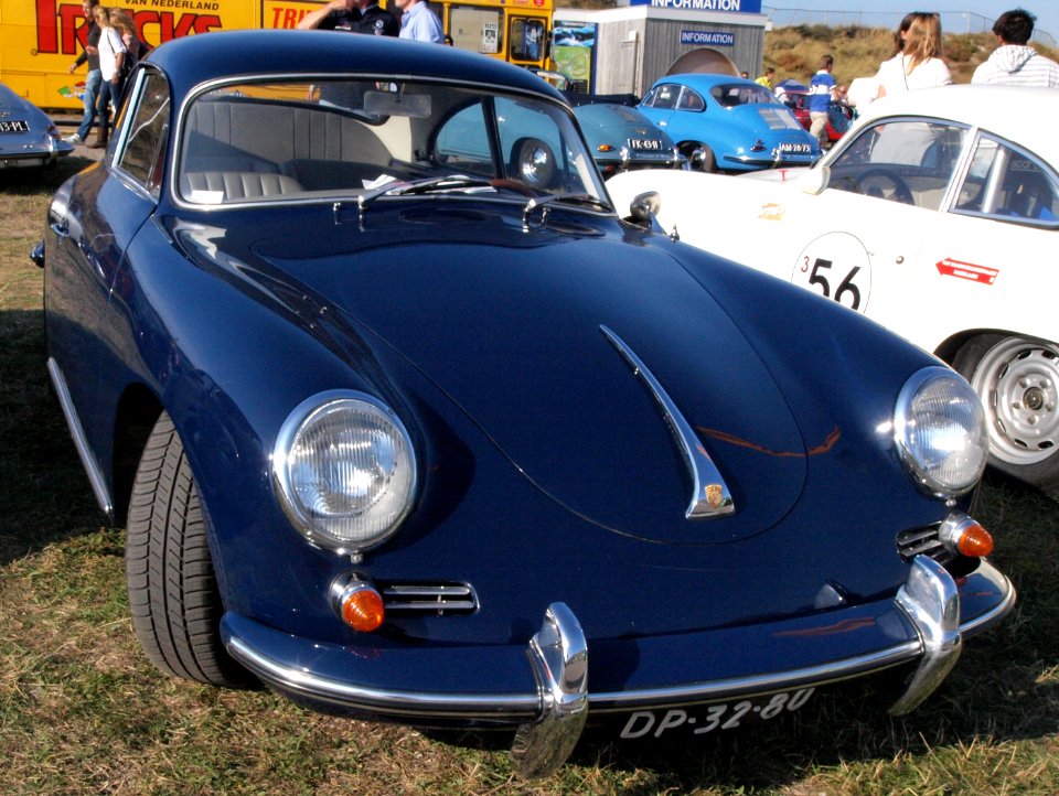Porsche 356B-1600 dutch licence registration DP-32-80-
