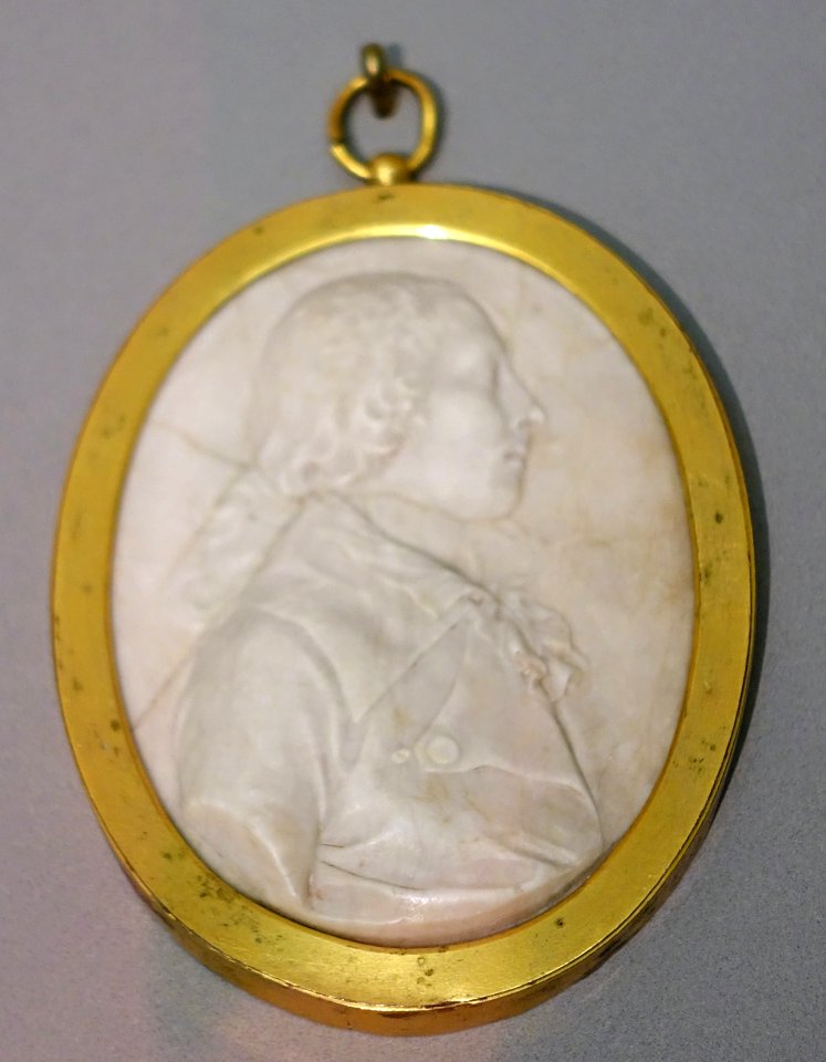 Portrait of the Married Couple Wilhelm and Johanna Haas, husband, by Landolin Ohnmacht, 1788-1789, alabaster - Bode-Museum - DSC02937