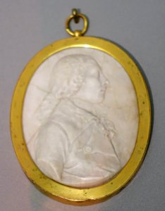 Portrait of the Married Couple Wilhelm and Johanna Haas, husband, by Landolin Ohnmacht, 1788-1789, alabaster - Bode-Museum - DSC02937