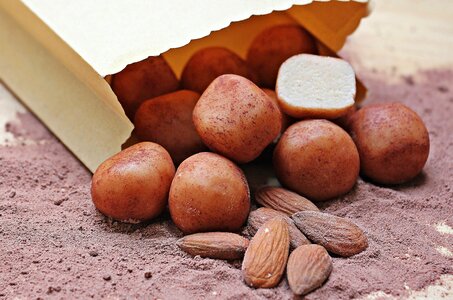 Almonds delicious nibble photo