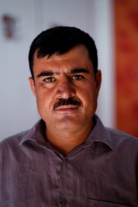 Portraits of Ezidi men in July of 2019 around Shingal's city center 15
