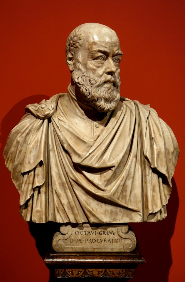 Portrait of Ottavio Grimani by Alessandro Vittoria, Venice, c. 1570, marble - Bode-Museum - DSC03694