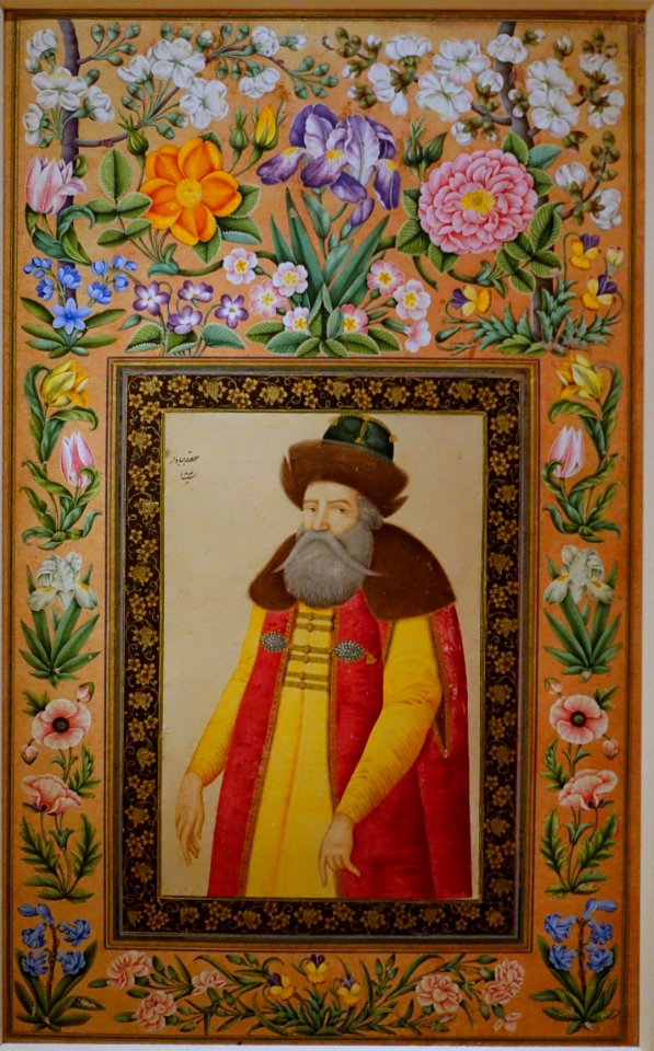 Portrait of the Russian ambassador Prince Andrey Proklonskiy, from the Davis album, by 'Ali Quli Jabbadar, Iran, AH 1048, 1673-74 AD, 30.95.174.5 - Metropolitan Museum of Art - New York City - DSC07334