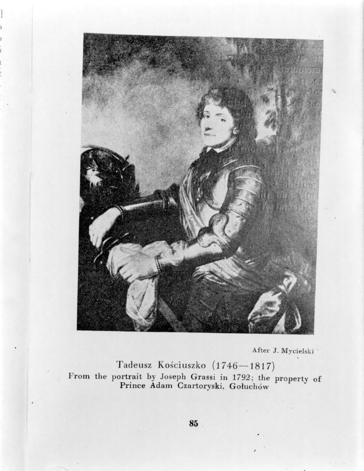 Portret van de Poolse vrijheidsstrijder Andrzej Tadeusz Bonawentura Kościuszko (, Bestanddeelnr 190-0898