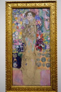Portrait of Ria Munk III, by Gustav Klimt, 1917, unfinished, oil on canvas - California Palace of the Legion of Honor - San Francisco, CA - DSC02785 photo