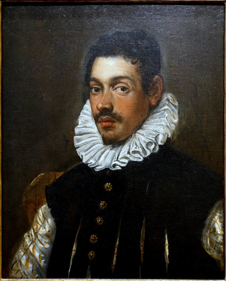 Portrait of a Gentleman, by Domenico Robusti, called Domenico Tintoretto, Venice, c. 1585-1590, oil on canvas - Blanton Museum of Art - Austin, Texas - DSC07801