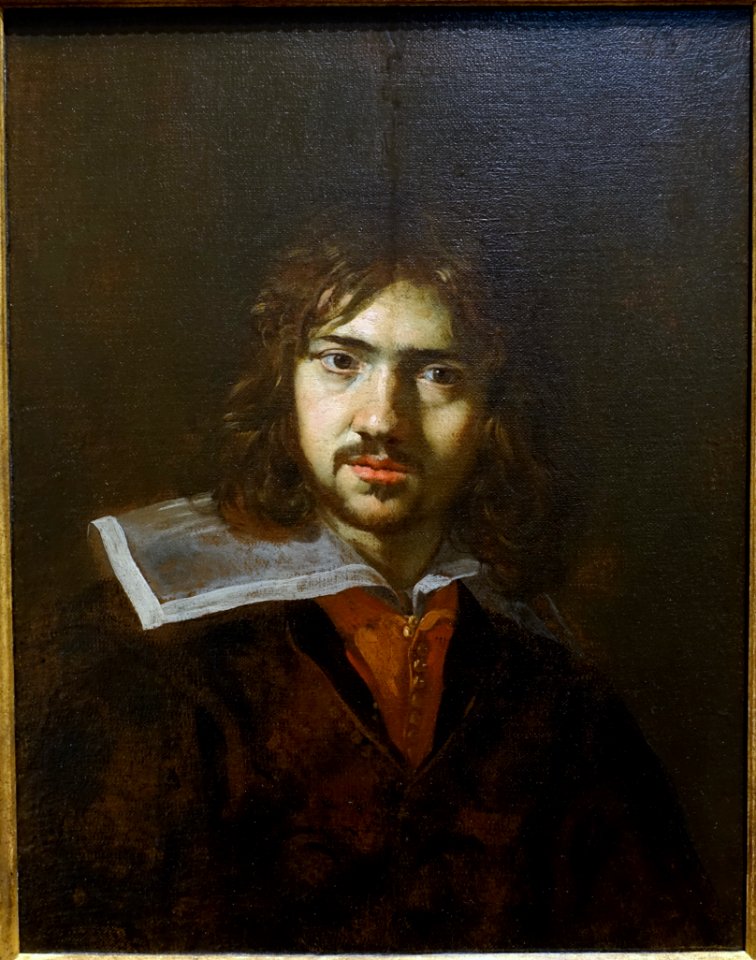Portrait of a Young Man, by the circle of Simon Vouet, Paris, c. 1618-1619, oil on canvas - Blanton Museum of Art - Austin, Texas - DSC07780