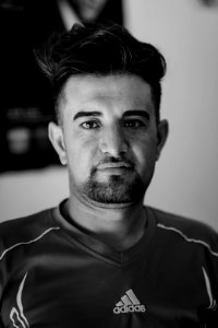 Portraits of Ezidi men in July of 2019 around Shingal's city center 02