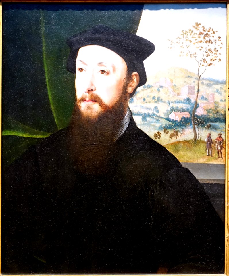 Portrait of a Patrician, attributed to Giuliano Bugiardini, c. 1510-1530, oil paint on wood - Portland Art Museum - Portland, Oregon - DSC09040