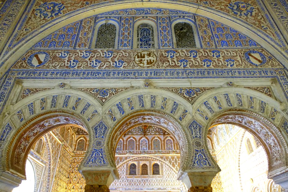 Portal in Salón de Embajadores - Alcázar of Seville, Spain - DSC07418