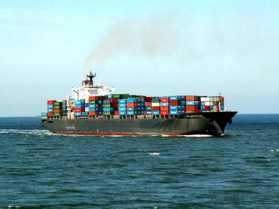Portland Senator p1 approaching Port of Rotterdam, Holland 08-Jul-2006