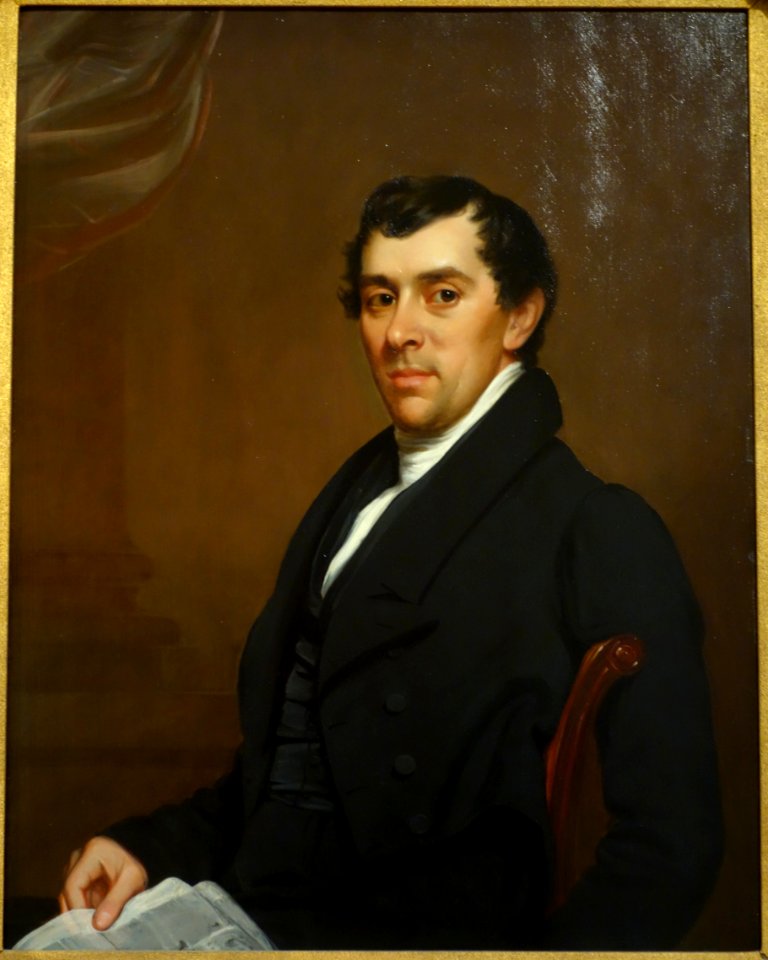 Portrait of David Leavitt by Samuel Lovett Waldo, c. 1820-1825, oil on panel - Brooklyn Museum - DSC09285