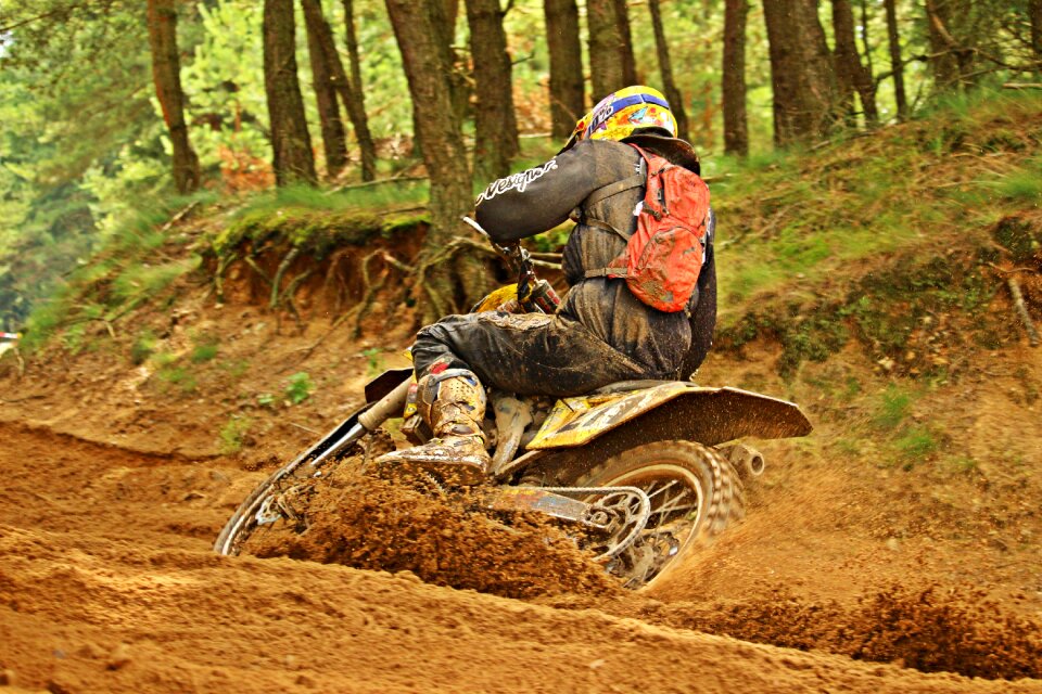 Motorcycle racing race