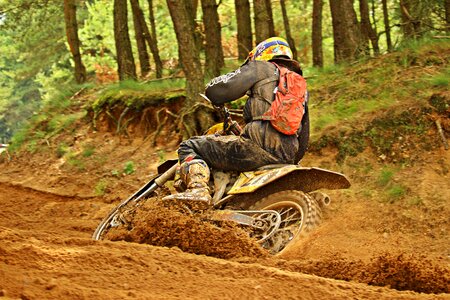 Motorcycle racing race