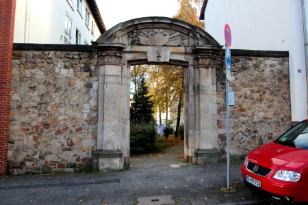 Portal des Steinhauses Marktgasse 17 - Graben 20 in Kassel