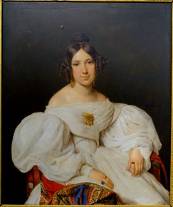 Portrait of Louise Mayer, nee Feldmuller, by Ferdinand Georg Waldmuller, 1836, oil on panel - Germanisches Nationalmuseum - Nuremberg, Germany - DSC03500
