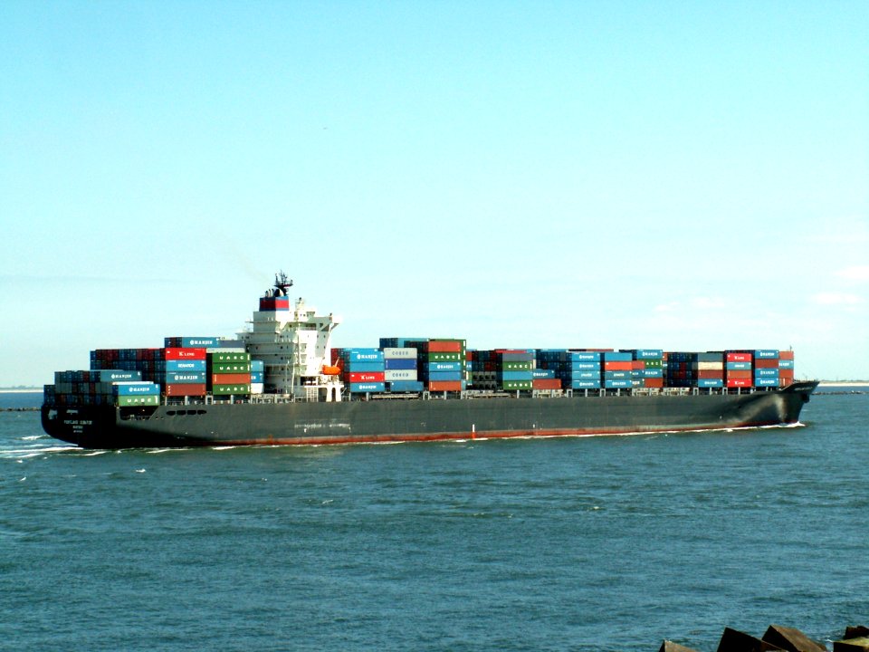 Portland Senator p4 approaching Port of Rotterdam, Holland 08-Jul-2006