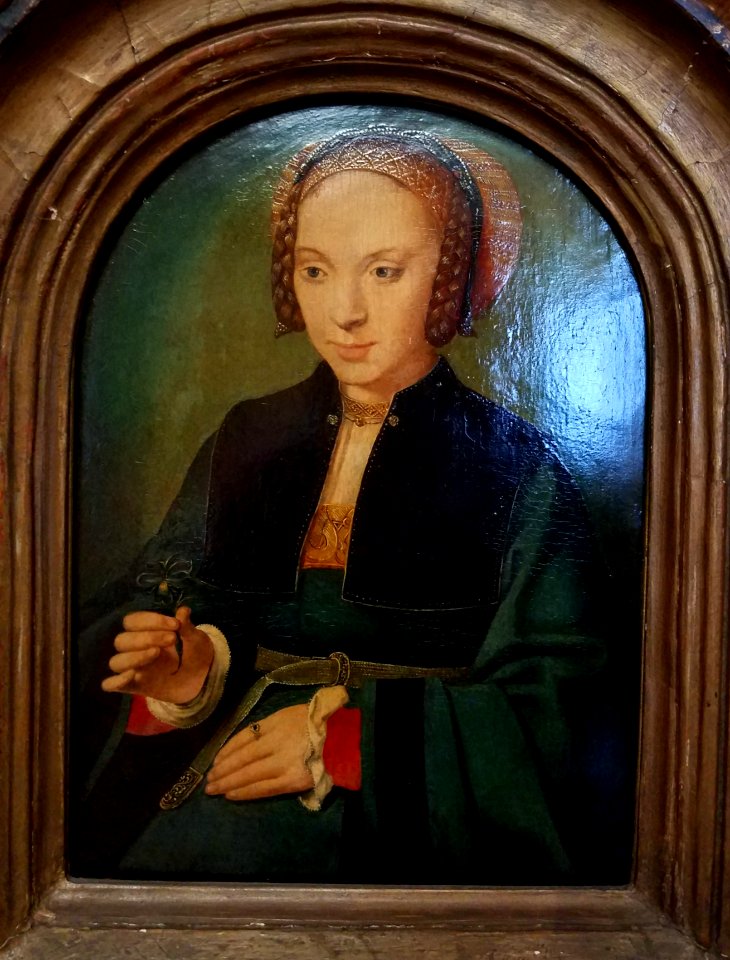Portrait of a Lady, by Bartholomaeus Bruyn the Elder, 1535, oil on panel - Hyde Collection - Glens Falls, NY - 20180224 122352