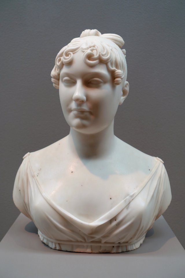 Portrait bust of Catherine, Princess of Wurtemburg, by Baron Francois-Joseph Bosio, 1810-1815, marble - Dallas Museum of Art - DSC05246
