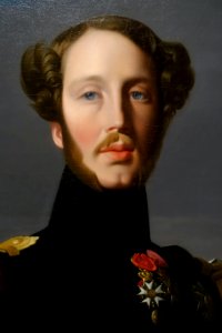 Portrait of Ferdinand Philippe, Duc d'Orleans, by Jean Auguste Dominique Ingres and possibly studio, 1844, oil on canvas, detail - Wadsworth Atheneum - Hartford, CT - DSC05522