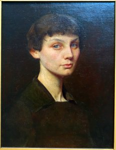 Portrait of Mrs. Brush, by George de Forest Brush, 1888, oil on canvas - Freer Gallery of Art - DSC04852