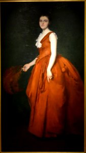 Portrait of Madam T by Edmund C. Tarbell, 1888, oil on canvas - New Britain Museum of American Art - DSC09523