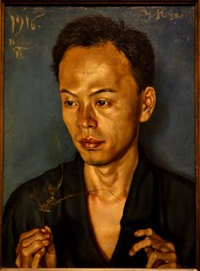 Portrait of Koya Yoshio by Ryusei Kishida, 1916, oil on canvas - National Museum of Modern Art, Tokyo - DSC06580