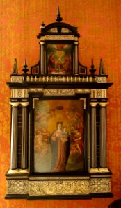 Portable altarpiece with scenes from the life of Mary, 2 of 2, from the Velasco family, Condestables of Castiles, 17th century - Museo Nacional de Artes Decorativas - Madrid, Spain - DSC07903