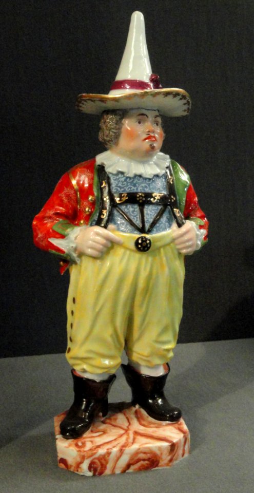 Portrait of Joseph Frohlich, dated 1737, Meissen, modeller Johann Joachim Kandler, hard-paste porcelain, overglaze enamels, gilding - Gardiner Museum, Toronto - DSC00880