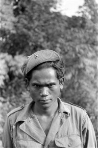 Portret van een KNIL militair, Bestanddeelnr 106-2-1