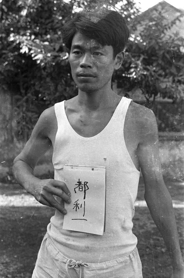 Portret van een krijgsgevangen gemaakte Japanner, Bestanddeelnr 320-6-5