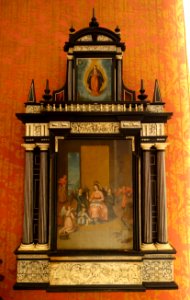 Portable altarpiece with scenes from the life of Mary, 1 of 2, from the Velasco family, Condestables of Castiles, 17th century - Museo Nacional de Artes Decorativas - Madrid, Spain - DSC07905