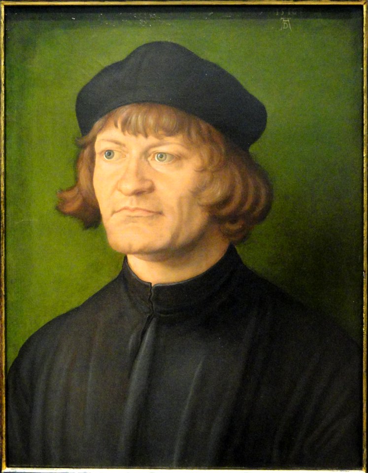 Portrait of a Clergyman by Albrecht Durer, 1516, oil on parchment attached to fabric - National Gallery of Art, Washington - DSC09891