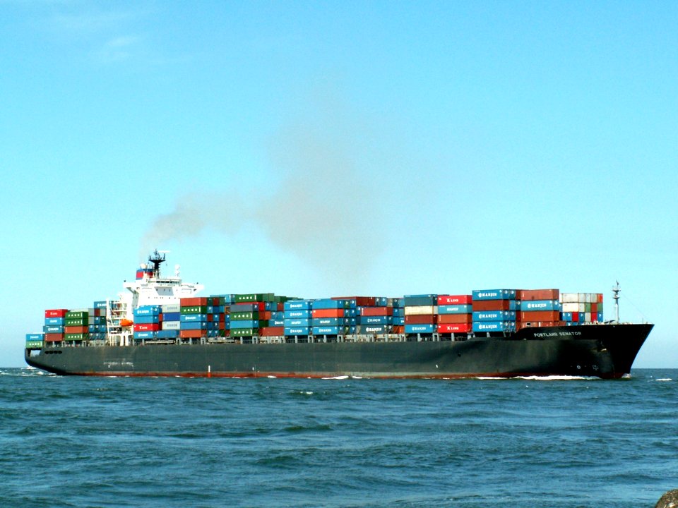 Portland Senator p3-1 approaching Port of Rotterdam, Holland 08-Jul-2006