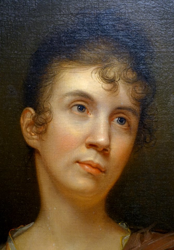 Portrait of a Lady by Rembrandt Peale, c. 1805, oil on canvas, view 2 - Bennington Museum - Bennington, VT - DSC08762