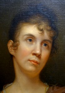 Portrait of a Lady by Rembrandt Peale, c. 1805, oil on canvas, view 2 - Bennington Museum - Bennington, VT - DSC08762