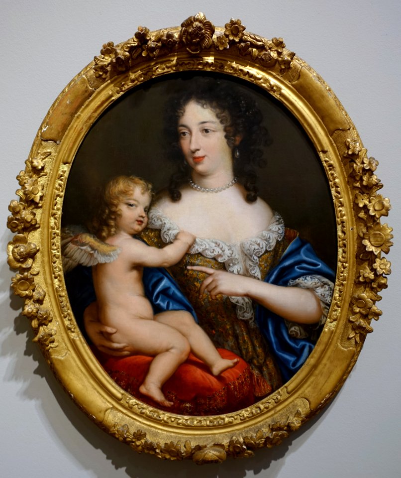 Portrait of a Lady as Venus with Cupid, Pierre Mignard, Paris, 1680s, oil on canvas - Blanton Museum of Art - Austin, Texas - DSC07845