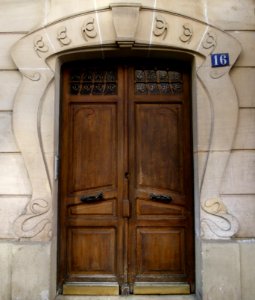 Porte d'immeuble rue des Plantes XIVème Paris