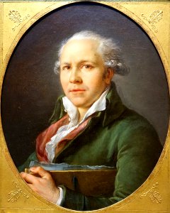 Portrait of an Artist, by Jean-Simon Berthelemy, 1802, oil on canvas - Portland Art Museum - Portland, Oregon - DSC09091
