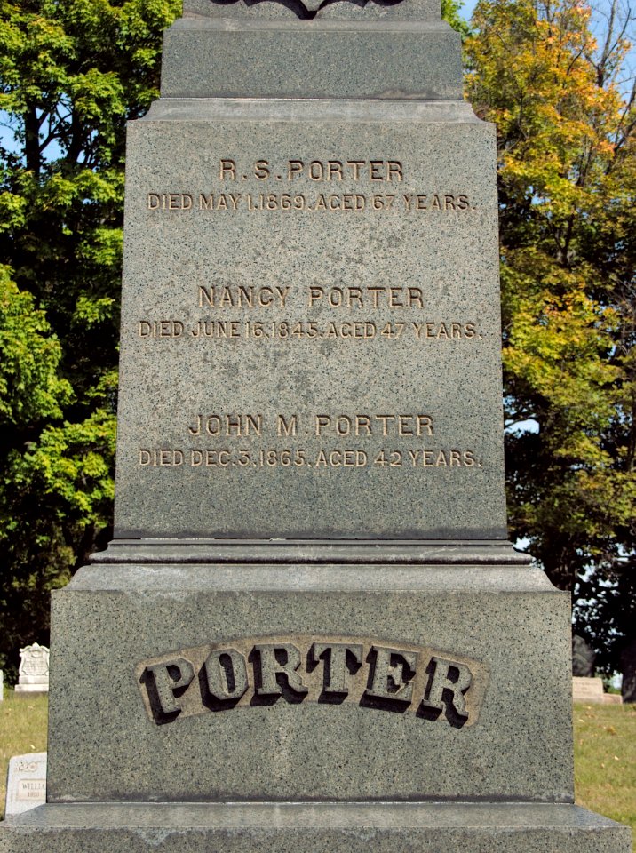 Porter Obelisk, Prospect Cemetery, 2015-09-25, 01
