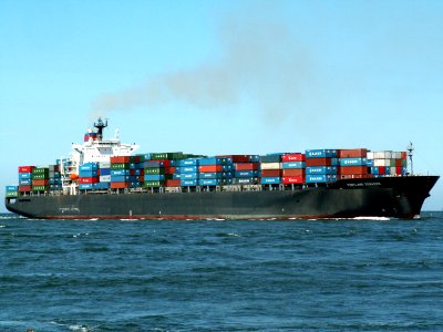 Portland Senator p2 approaching Port of Rotterdam, Holland 08-Jul-2006