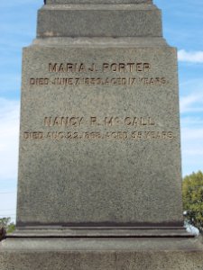Porter Obelisk, Prospect Cemetery, 2015-09-25, 02